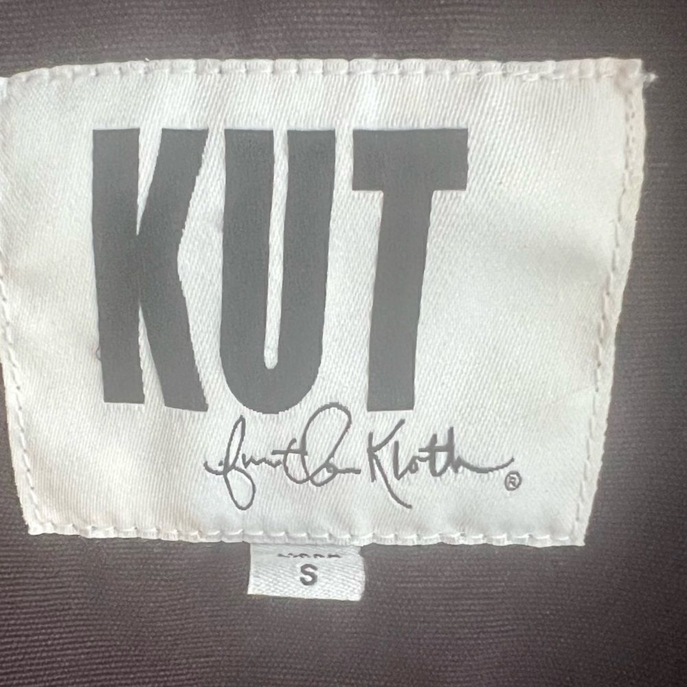 KUT from the Kloth Dark Brown Utility Zip Up Fall Winter Jacket size S - Picture 8 of 10